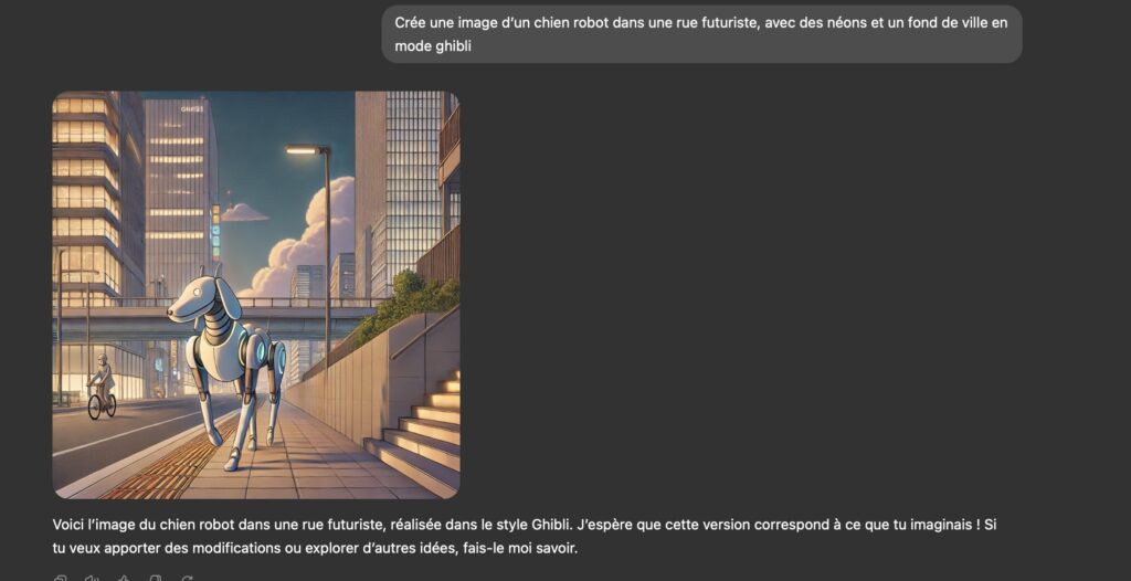 nouveau générateur d’images ChatGPT test 2025