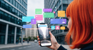 Illustration Google Search Live avec recherche par caméra et voix