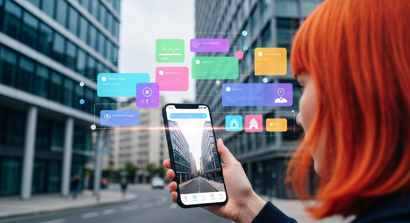 Illustration Google Search Live avec recherche par caméra et voix