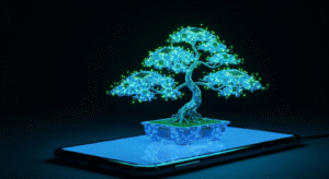Illustration d'un LLM 1-bit Bonsai de PrismML
